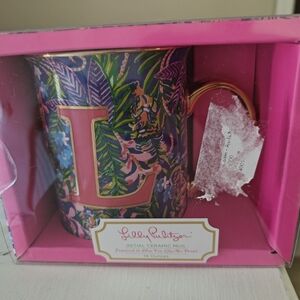 Lilly Pulitzer Initial Ceramic Mug